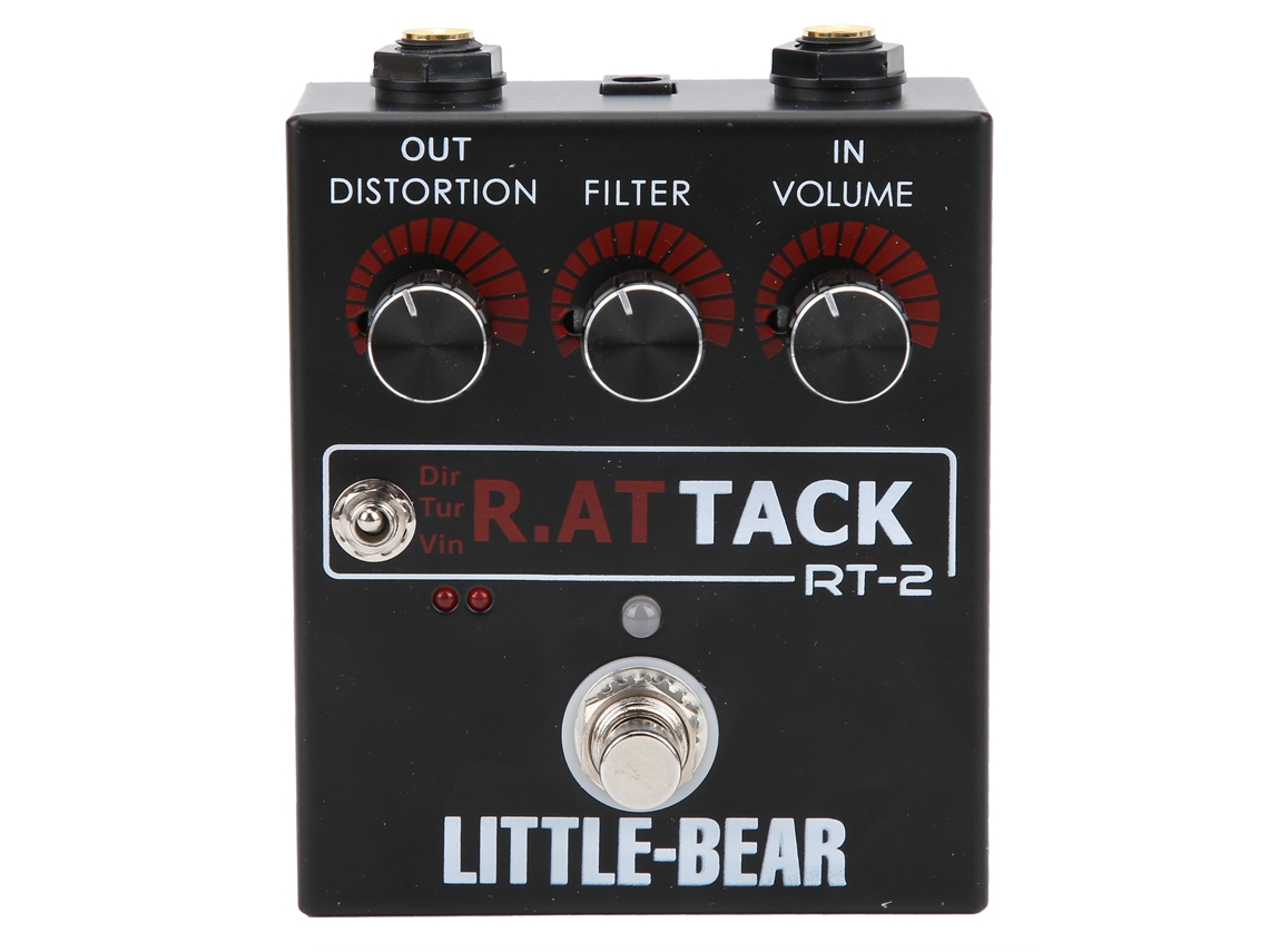 Rat Tone LM308N - Efecto de distorsión de 3 niveles para guitarra eléctrica (accesorio individual)