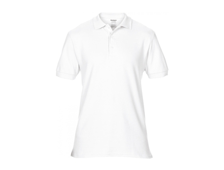 Polos para Hombre GILDAN (Algodón - M - Blanco)