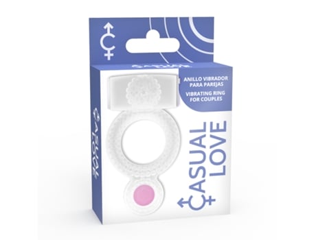Estimulador CASUAL LOVE Anillo Casual Doble Placer (Transparente)