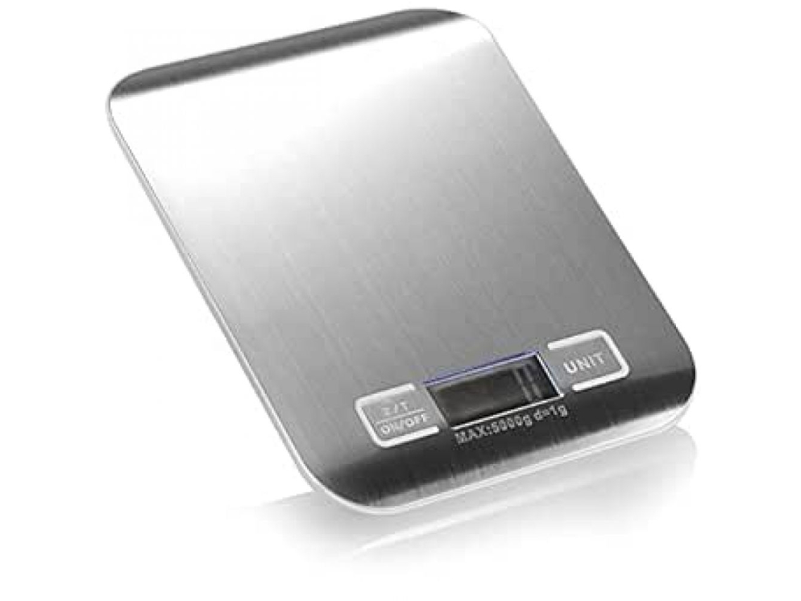 Báscula De Cocina Multifunción De Precisión, Pantalla Lcd Táctil De Acero Inoxidable, Práctica Y Duradera Para Una Cocción Fácil Y Limpia, Admite 5 Un