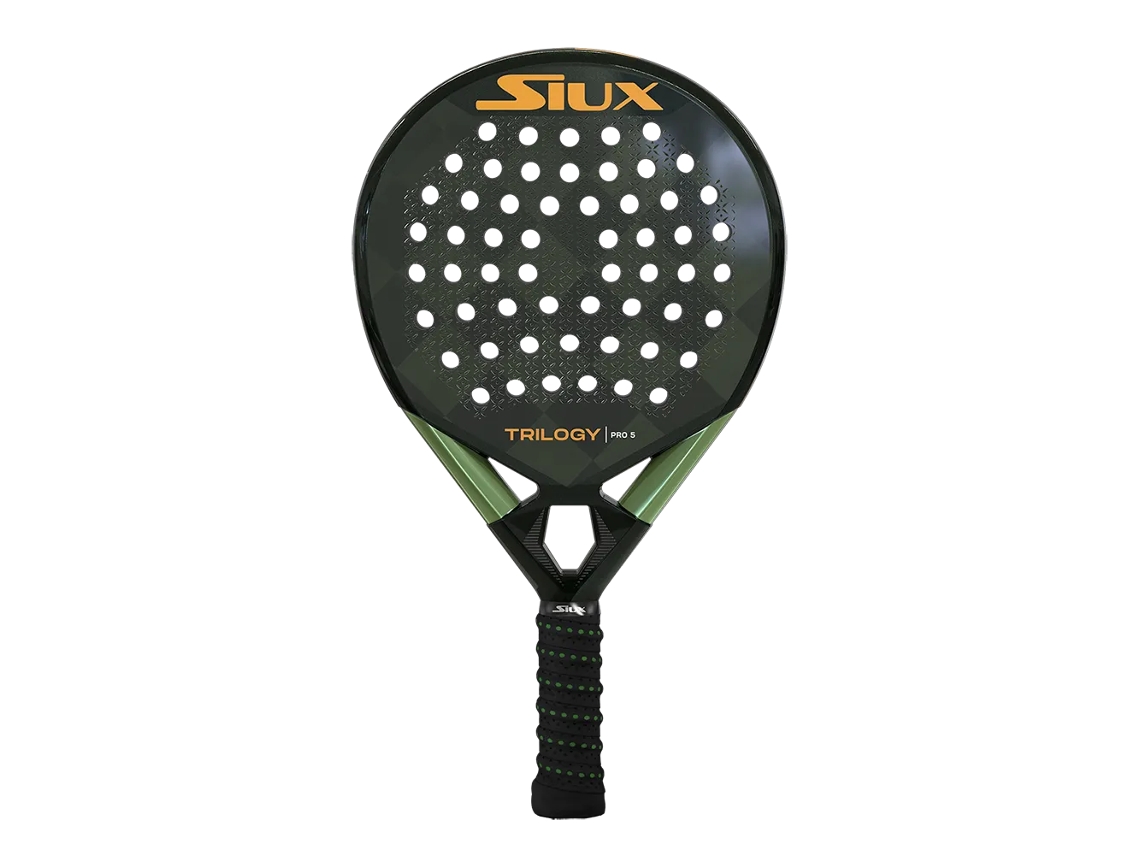 Pala de pádel SIUX Trilogy Pro 5 para mujer, forma redonda profesional. SIUX Padel