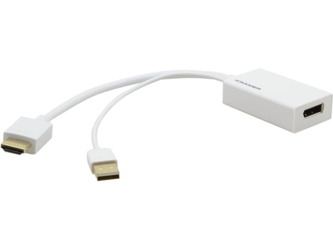 Adaptador KRAMER ELECTRONICS ADC-HM/DPF (HDMI-DisplayPort - Blanco)