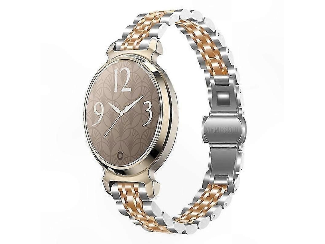Pulsera de acero inoxidable con siete cuentas para relojes inteligentes y GPS GOKOCO