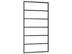 Puerta corredera VIDAXL Negro Cristal (102x205cm)