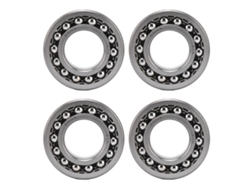 2026velora-4pcs Kit Cojinetes De Bolas Autocentrados De Doble Fila De Metal Alto Rendimiento Bajo Ruido 1206