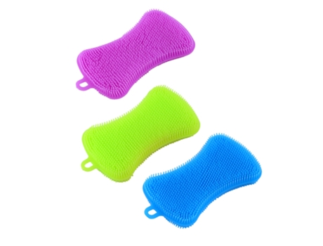 Esponjas de silicona para platos esponjas para limpiar platos utensilios de cocina estilo 2 3 uds. ZMDECQNA