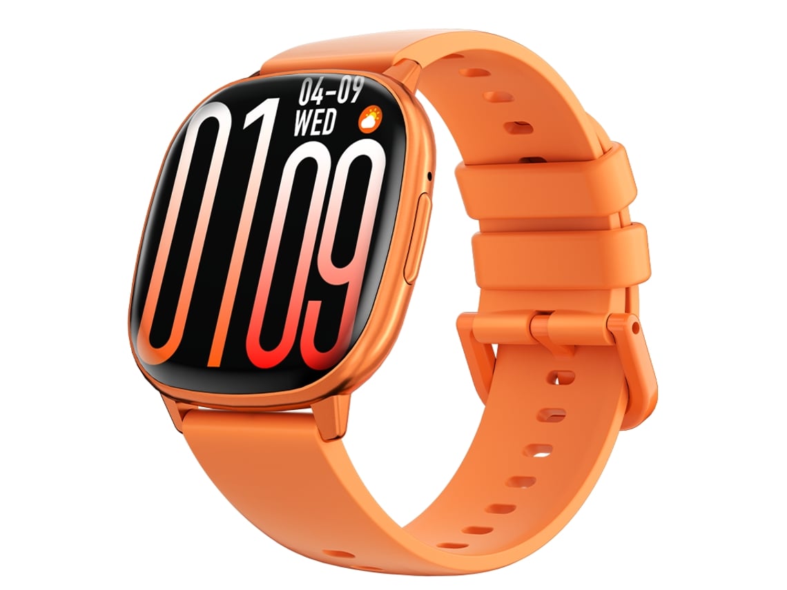 Reloj Inteligente Hd17air Con Pantalla Amoled Bluetooth Llamadas Monitor De Actividad Física Frecuencia Cardíaca Y Certificación Ip68 Naranja.