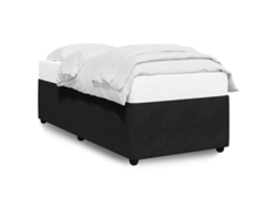 Maison Exclusive - Estructura De Cama Sin Colchón Terciopelo Negro 90x190 Cm
