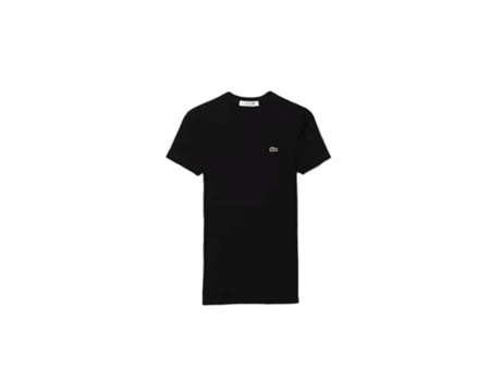Camiseta de Mujer LACOSTE Classique Algodón Negro (40)