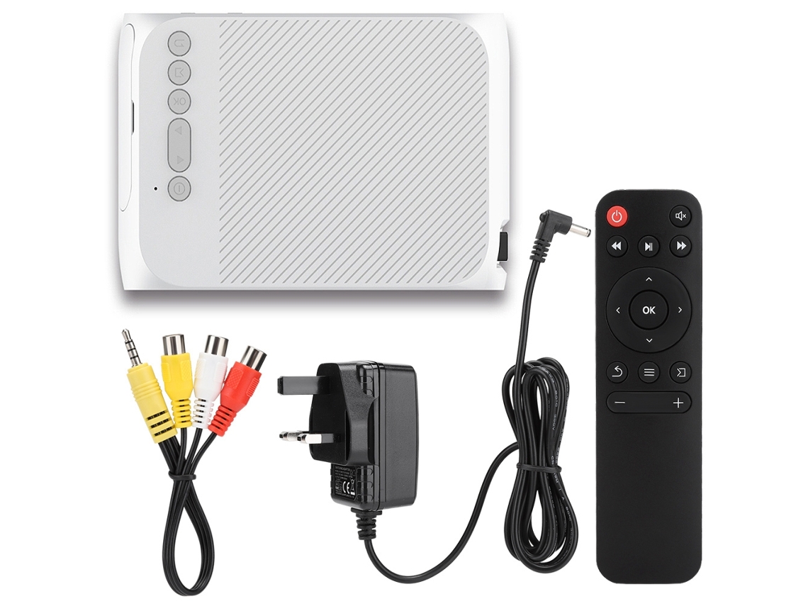 Projetor Mini LAXISCREED Hd 1080p Branco