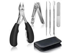 Tijeras Para Uñas Encarnadas Y Gruesas Para Personas Mayores - Acero Inoxidable Con Mango Suave Y Lima De Uñas