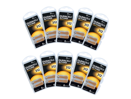 Pilas Para Audfonos Duracell Activair 312 10 Placas