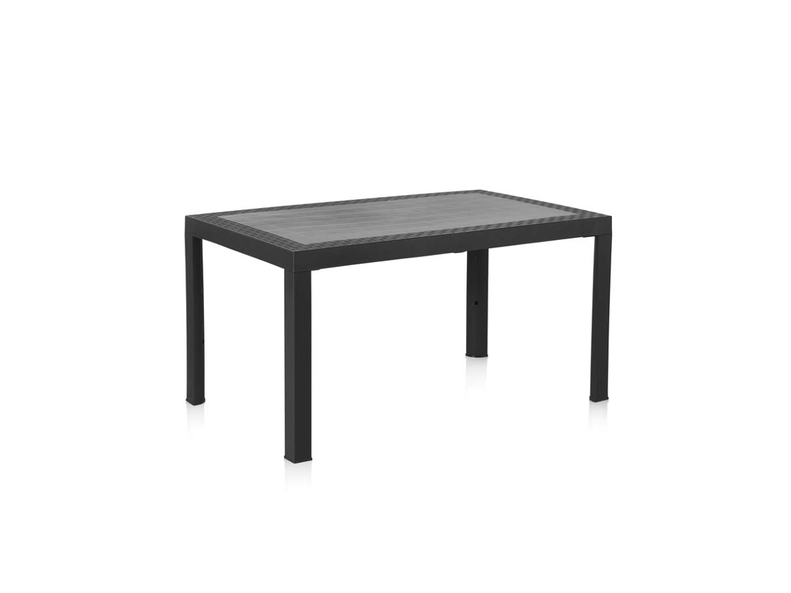Mesa resina dream antracita 140x85 cm