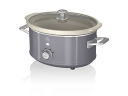 Maquina Coccion Lenta SWAN 3,5L (33,2 x 22 x 26,5 cm - Cerámica - Gris)
