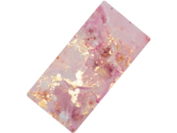 Alfombrilla De Escritorio De Pvc Con Estampado De Mármol Rosa Para Teclado Y Ratón.