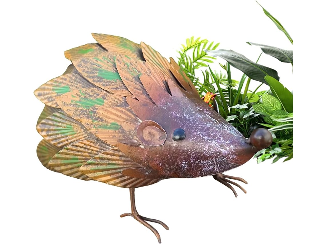 Estatua De Erizo De Jardín, Estatuas De Metal Para Jardín, Figuras De Animales, Decorativas, Impermeables, Para Uso