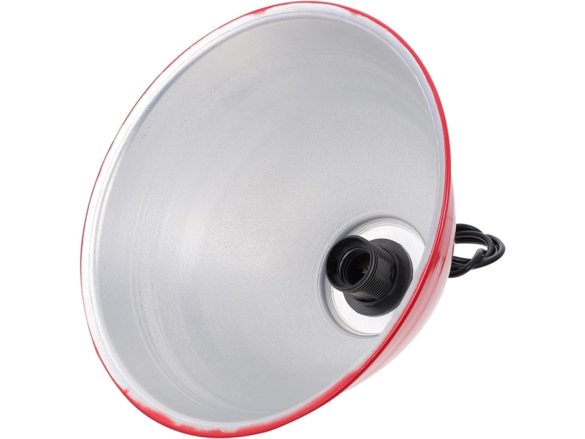Lámpara Colgante De Aluminio De Color Rojo De 27 Cm, Elegante Cubierta Para Lámpara De Techo De Interior.
