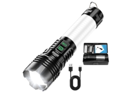 Linternas De Bolsillo Recargables De Doble Botón 2500 Lm Super Brillantes Potentes 3 Luces Flash Pequeña Linterna Led Con 5 Luces Szsmart