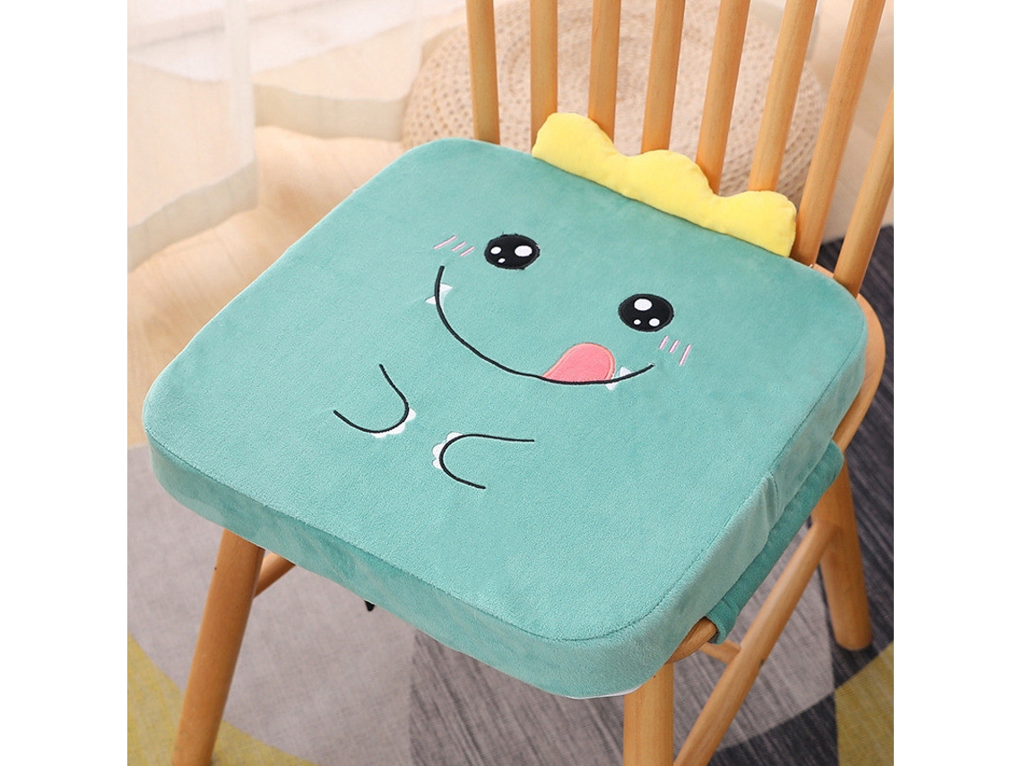 Silla de comedor Chrui con asiento elevador antideslizante y extraíble, 5 cm (Dinosaurio)