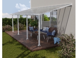 CANOPIA Pérgola Olympia Cobertor de Terraza de Aluminio 3X7,4 m Blanco