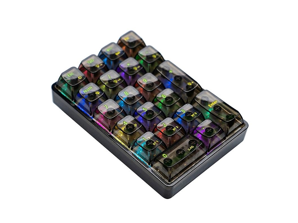 Teclado numérico transparente de 21 teclas para juegos Everley891
