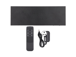 Divisor De Interfaz Multimedia Hd 4x2 Con Control Remoto, Compatible Con 4k 3d 1080p, Adaptador De Corriente Para Reino Unido.