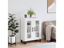 Aparador De Madera Contrachapada Blanco Brillante 69,5x34x90 Cm