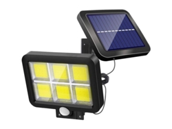 Potente Foco Solar Exterior Con Sensor De Movimiento, 120 Led, Ip65, Para Jardín, Patio, Seguridad, 5 M, Cavo