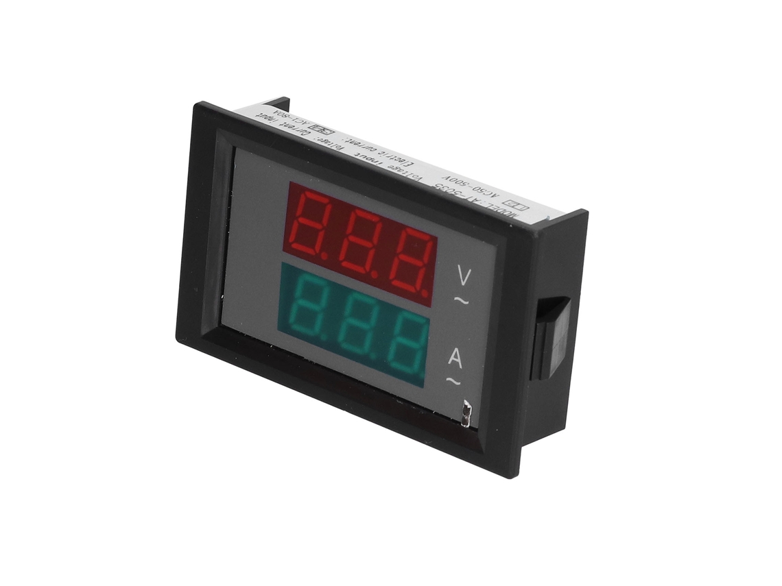 Voltímetro y amperímetro digital 2026as-meter de voltaje y corriente CA 50-500 V/1-80 A con pantalla LED