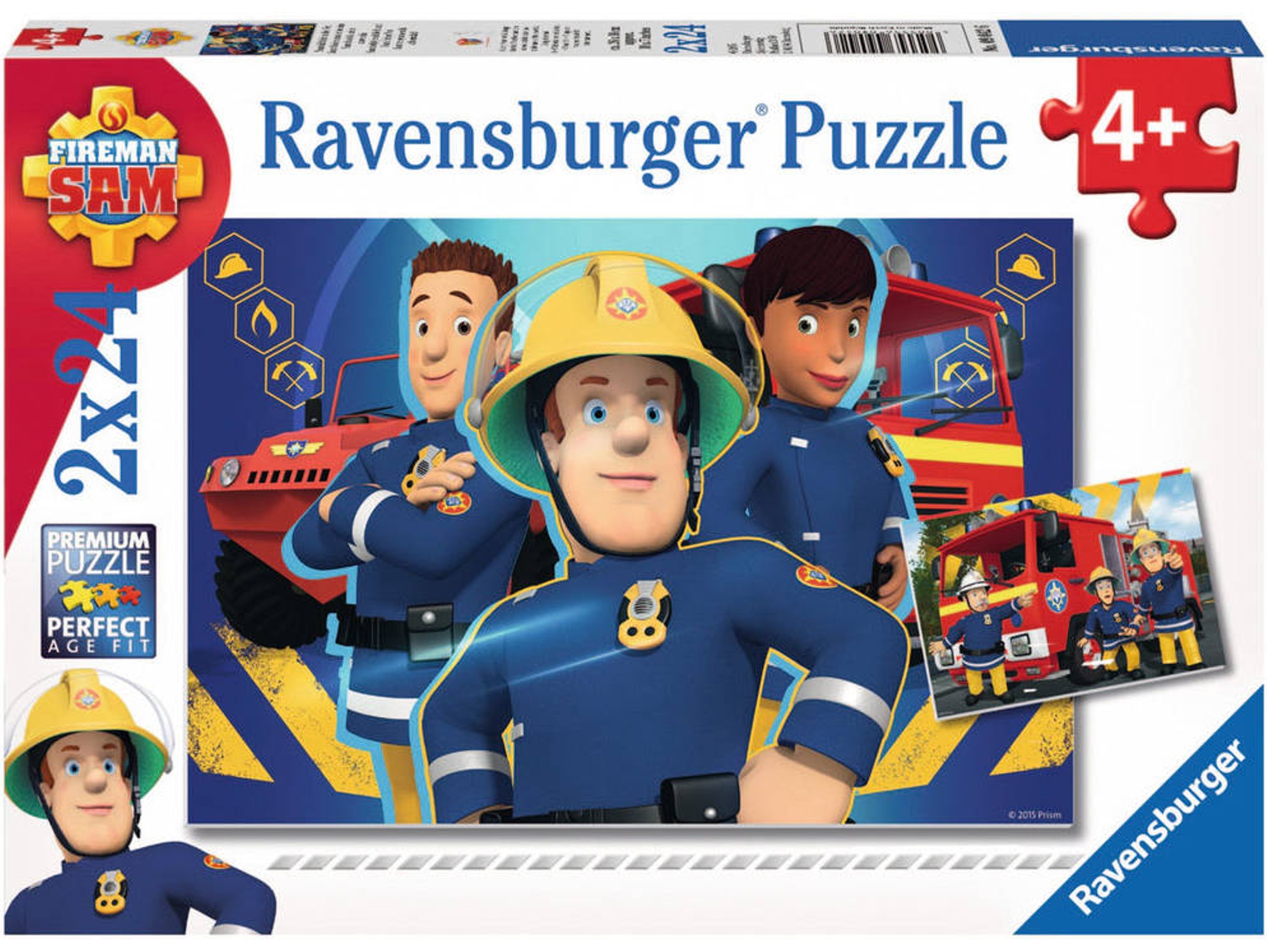 Conjunto de 2 Puzzles RAVENSBURGER Bombeiro Sam (Conjunto de 24 Piezas)