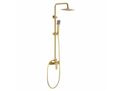 Columna de ducha Imex Bdar025 Oc de acero latonado, 150 cm, 2 posiciones