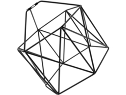 Lámpara De Pie Hexagonal De Hierro Para Iluminación Colgante, Protección Decorativa Para Cafeterías, Pasillos Y