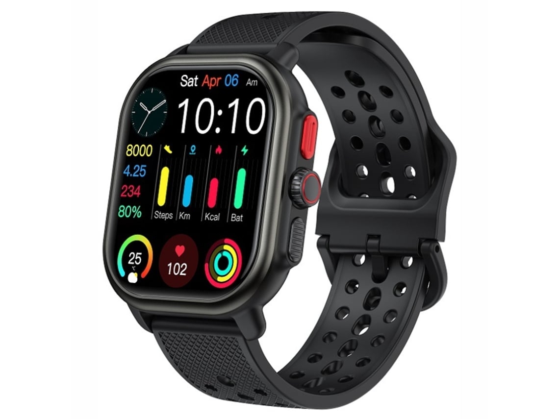 Reloj Inteligente con Pantalla Amoled Ultra Clara de 2.06 Pulgadas Llamadas Bluetooth y Seguimiento Deportivo Negro YEMAESRE