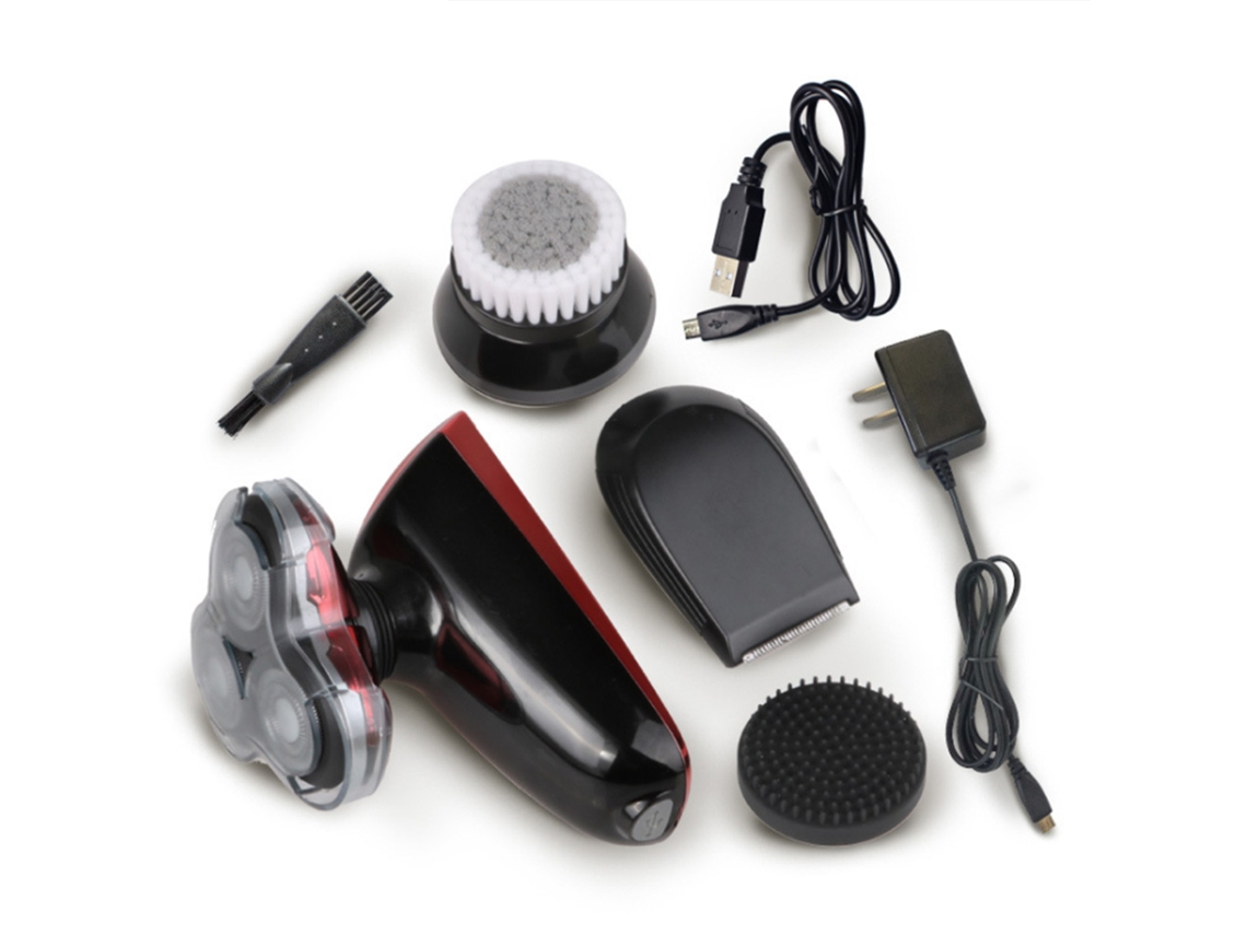 Plancha de pelo eléctrica recargable 4 en 1 para hombres