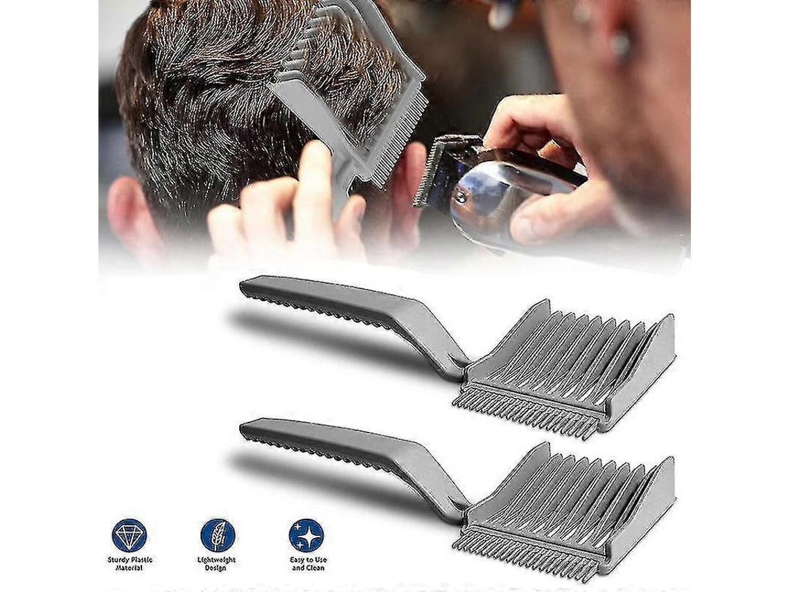 Peines profesionales para degradados de barbero - Peine para máquina de cortar pelo - Peine de posicionamiento curvo 1/2 unidad.