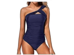 Bikini Tankini De Dos Piezas Para Mujer - Estilo Deportivo Con Seis Tallas Estadounidenses