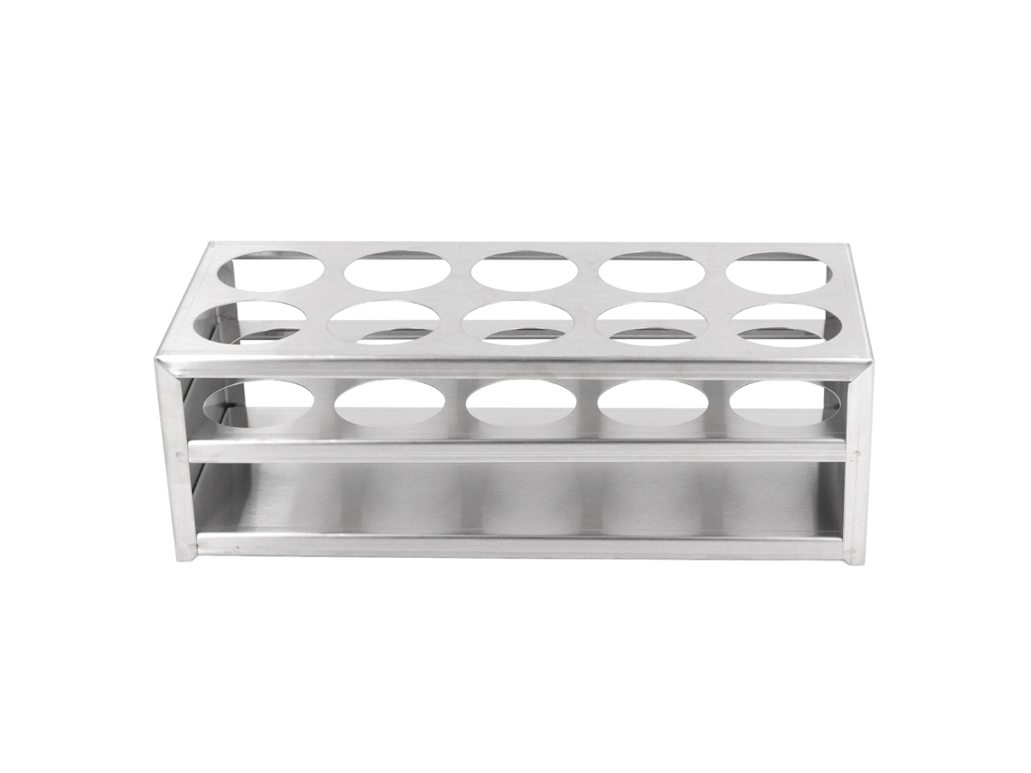 Porta Tubos De Acero Inoxidable 304, Rack Para Laboratorio Y Estudio, 40mm, 10 Orificios