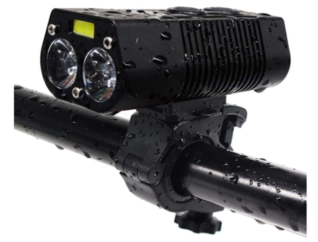 Faro de bicicleta USB recargable 360 grados Luz de bicicleta giratoria Faro de bicicleta 1500 lúmenes Super brillante Ip65 Im-Black ENZONS