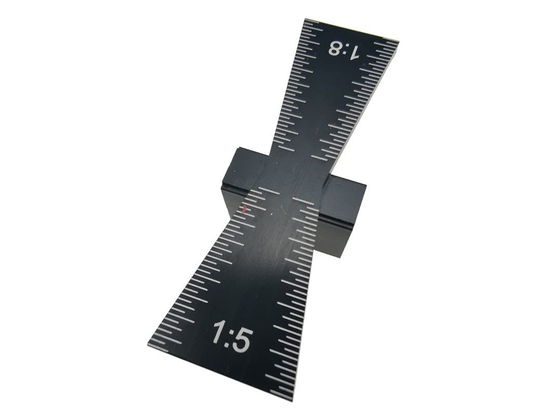 Marcador De Cola De Pájaro Para Carpintería Con Escalas 1:5 Y 1:8, Material Aluminio Resistente