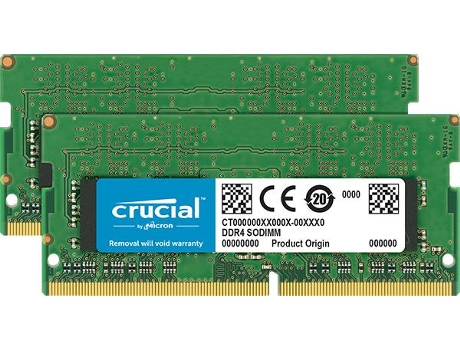 Memoria RAM DDR4 CRUCIAL (2 x 16 GB - 3200 MHz)