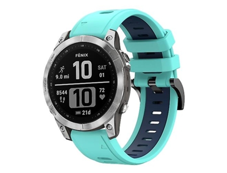 Correa Smartwatch Para Garmin Fenix 7 22Mm Verde Menta - Azul VENISYMLIS