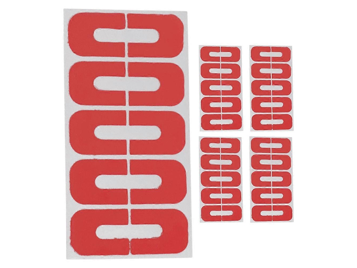 Pegatinas protectoras de esmalte de uñas rojas para facilitar su aplicación, 100 unidades, herramienta de manicura. Rosewell