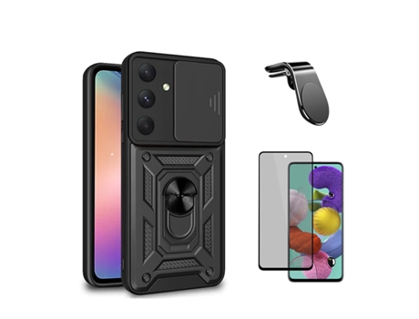 Kit De Película Antiespía 5D Defensor Militar Magnético Ventana Deslizante Soporte Magnético Antiimpacto L Conducción Segura Coche PHONECARE Para S...