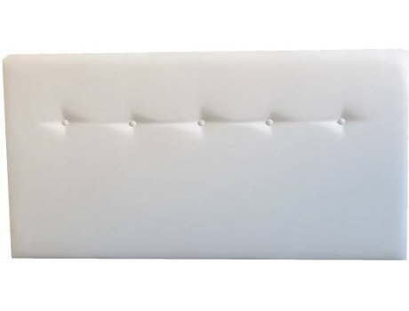 Cabecero DECORQUALITY Alaska (Blanco - Polipiel - 105 x 70 cm)