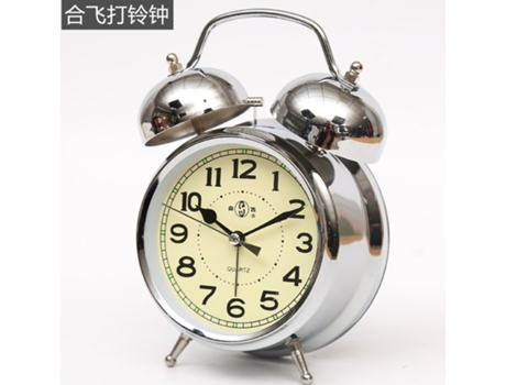 Despertador de reloj de escritorio silencioso vintage con reloj despertador de luz nocturna HHZ