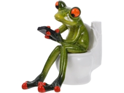 Figura Decorativa De Rana De Resina Hecha A Mano Para Oficina Y Hogar, Portalápices De Original