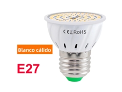 (blanco Cálido 60 Cuentas Led E27) Bombilla De Techo Con Foco Led De 220 V, Lámpara De Bajo Consumo