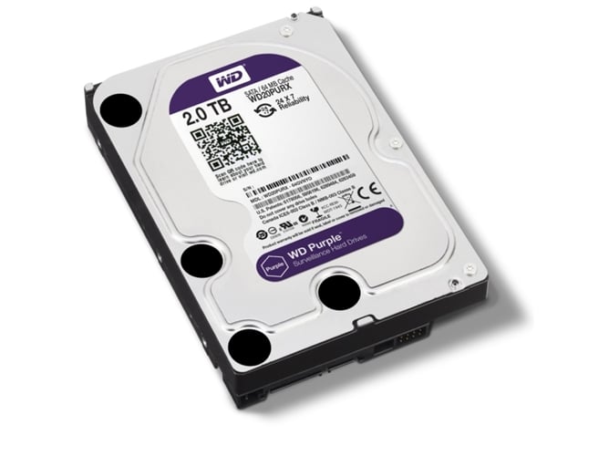 Disco HDD Interno WESTERN DIGITAL WD20PURX (2 TB - SATA - 5400 RPM)