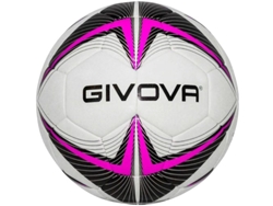 Balón de fútbol Givova Match King Fuxia Negro Talla 5 Rendimiento Superior