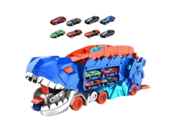 Camión De Dinosaurio Comiendo Coches Juguete Transporte Camión Paraíso Deslizamiento Dinosaurio Coche Vehículos Playset Gusshious 12 Mini Coches